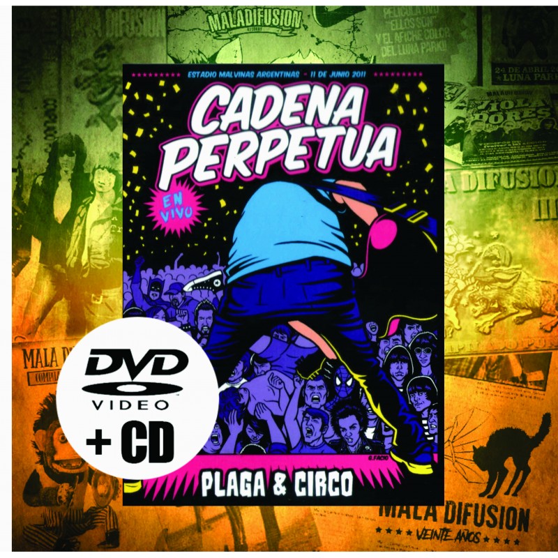 Cadena Perpetua PLAGA & CIRCO  DVD + CD