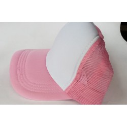 Gorra Trucker Rosa Frente...