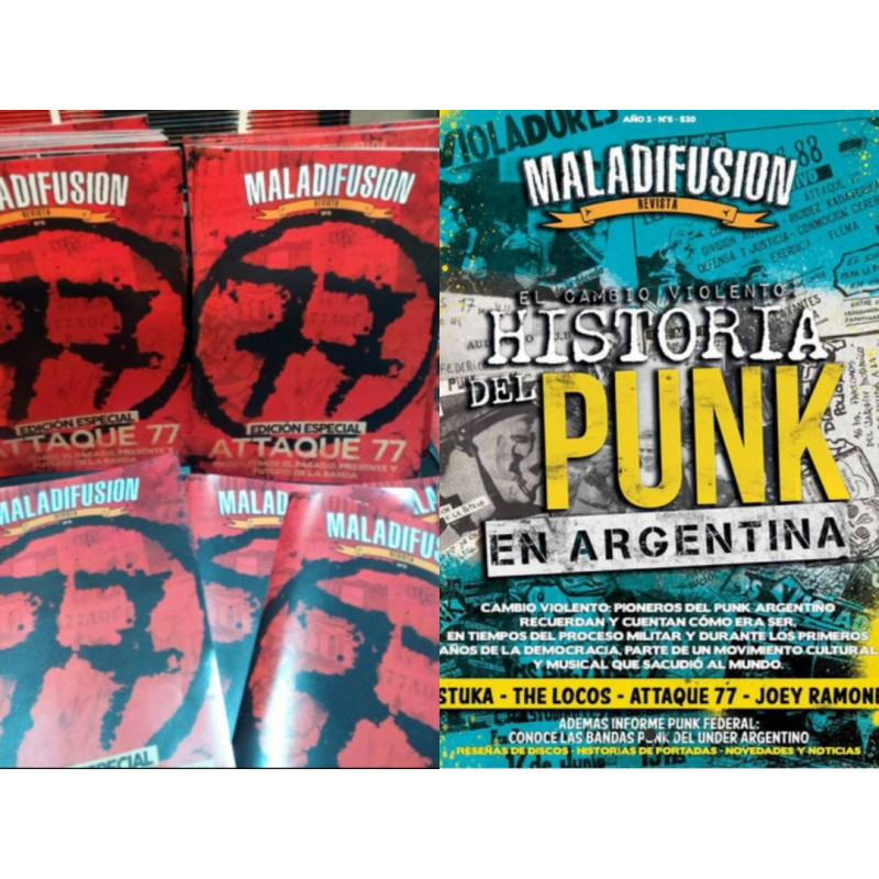 REVISTA ATTAQUE + REVISTA HISTORIA DEL PUNK...