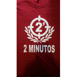 2 MINUTOS REMERA BORDO