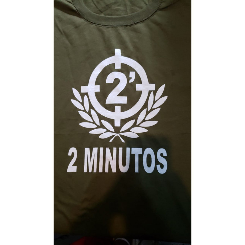 2 MINUTOS REMERA VERDE MILITAR