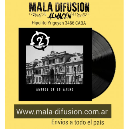 2 MINUTOS "AMIGOS DE LO AJENO" VINILO 12"