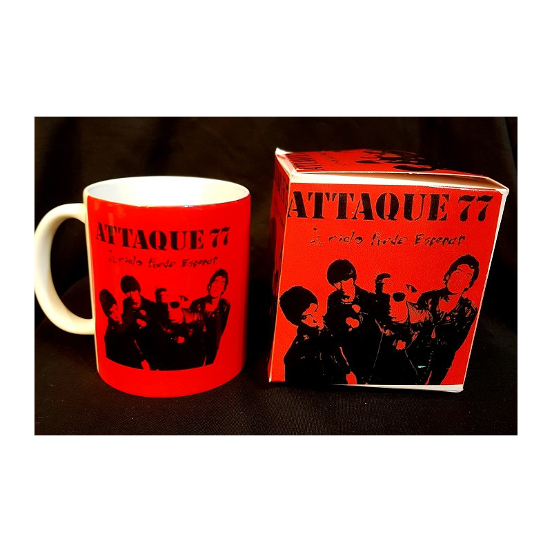 ATTAQUE 77 " EL CIELO PUEDE ESPERAR" TAZA (en caja)