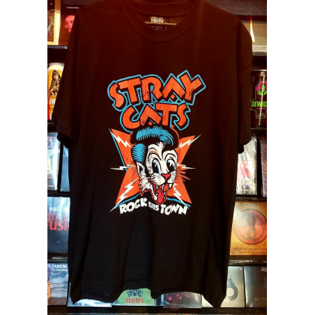 STRAY CATS "ROCK THIS TOWN" REMERA