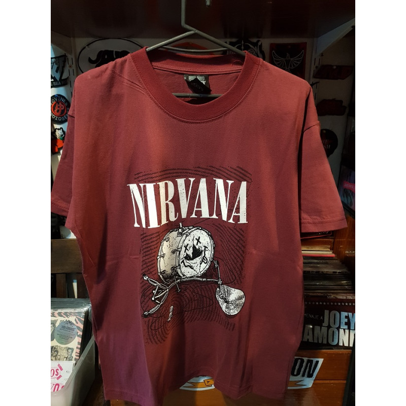 Nirvana Remera bordo