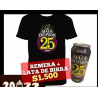 Mala Difusión - Remera 25 Años + Lata Cerveza