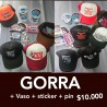 GORRA Evaristo La Polla records + calco +pin + vaso