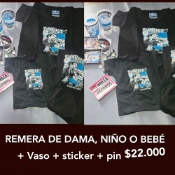 Remeras Evaristo  dama,...