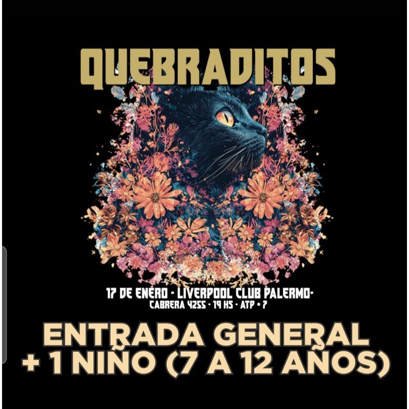 Quebraditos en Liverpool Palermo Adulto + 1 Niño