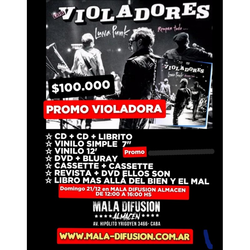 Los Violadores combo promocion limitada