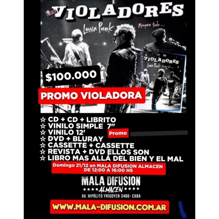 Los Violadores combo promocion limitada