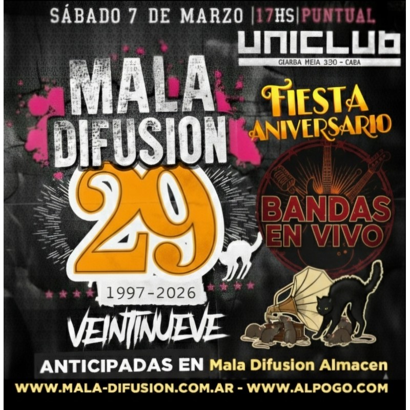 Fiesta Mala Difusion 29 años