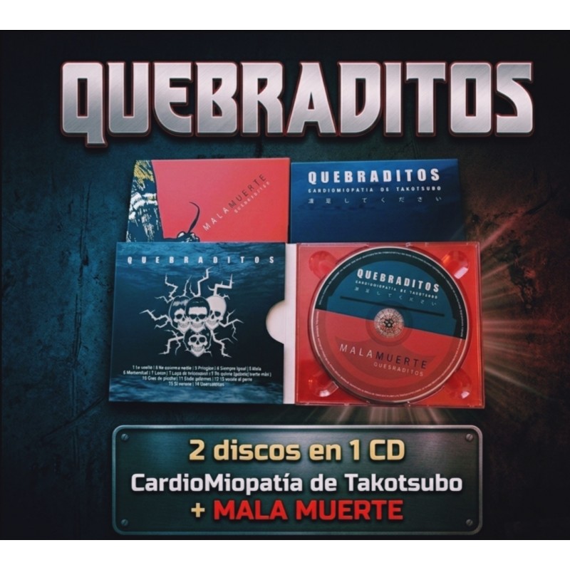 Quebraditos cd 2 en 1 - Cardiomiopatia de Takotsubo + Mala muerte  - PREVENTA