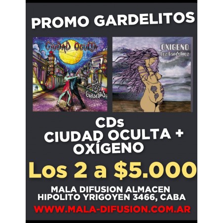Los Gardelitos promo oxigeno y ciudad oculta por $6.000