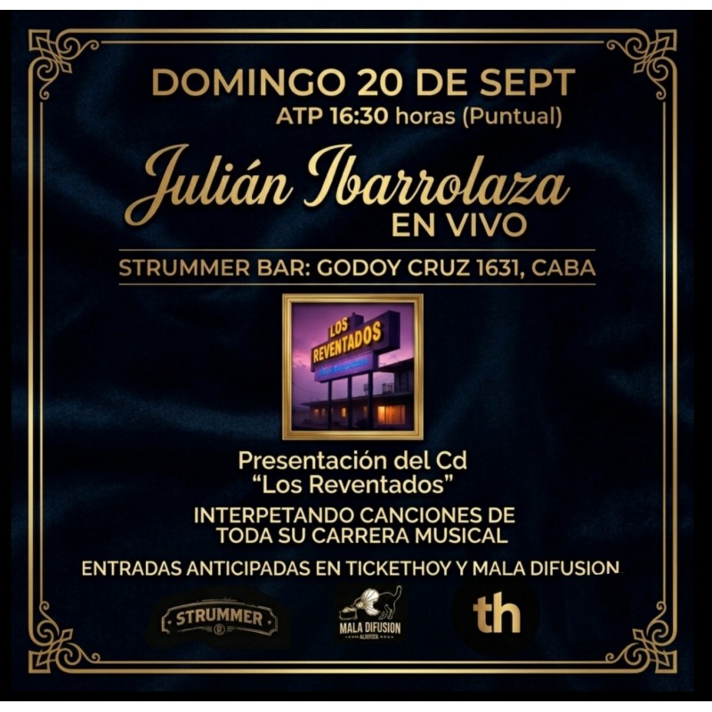 Julian ibarrolaza en vivo en Strummer bar