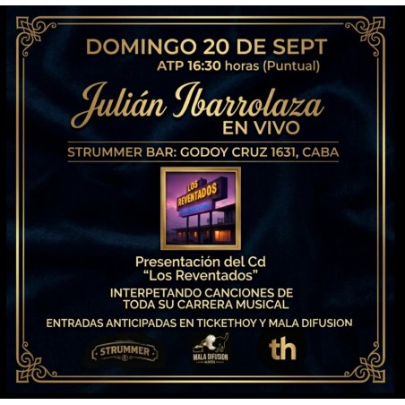 Julian ibarrolaza en vivo en Strummer bar