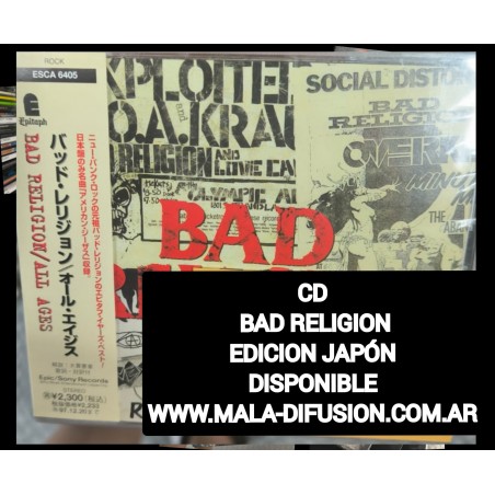 Bad Religion All Ages cd japon / japan