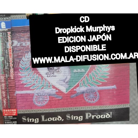 Dropkick Murphys Sing Loud, Sing Proud cd japan  Japón