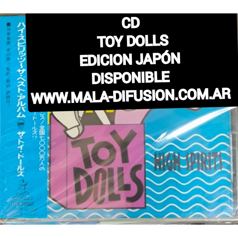 Toy Dolls High Spirits cd japan  Japón