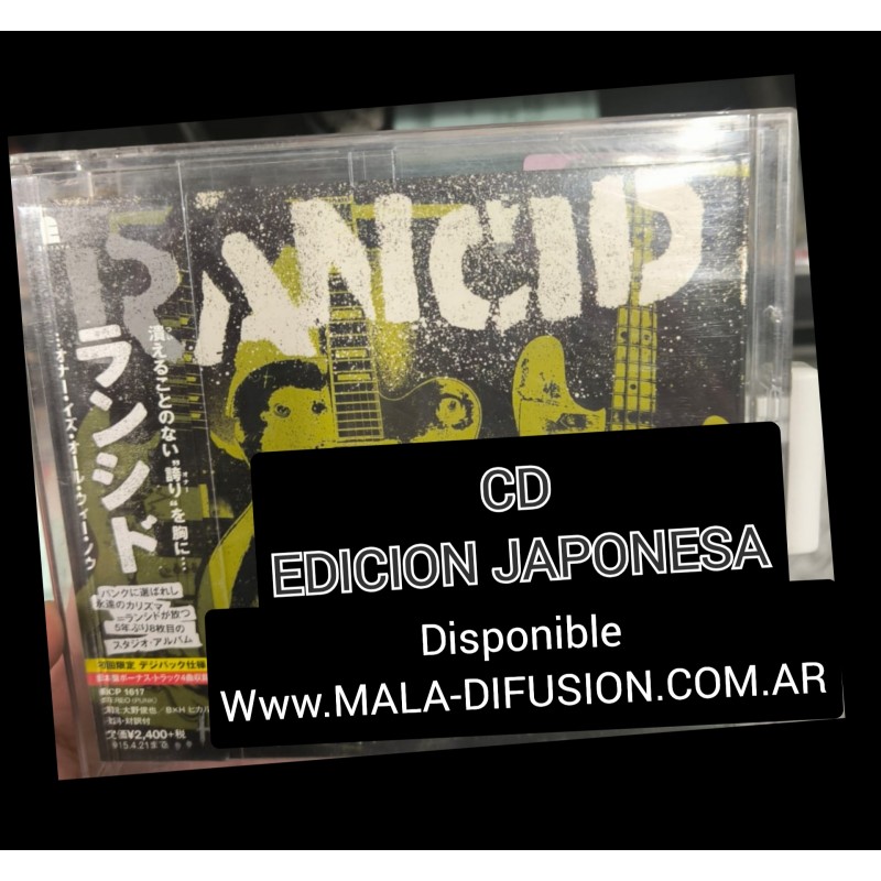 Rancid Honor Is All We Know cd japon japan edicion con dvd