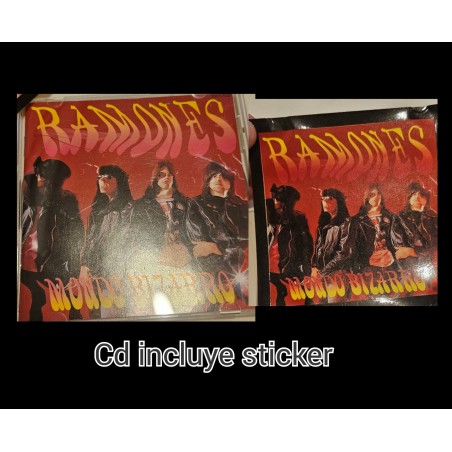 Ramones Mondo Bizarro cd + autodeshivo japan japon