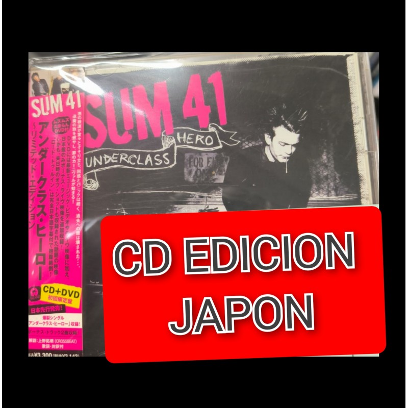 Sum 41Underclass Hero cd + dvd + bonus  japan japon