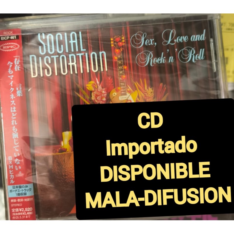 Social Distortion Sex, Love and Rock 'n' Roll  cd japon japan