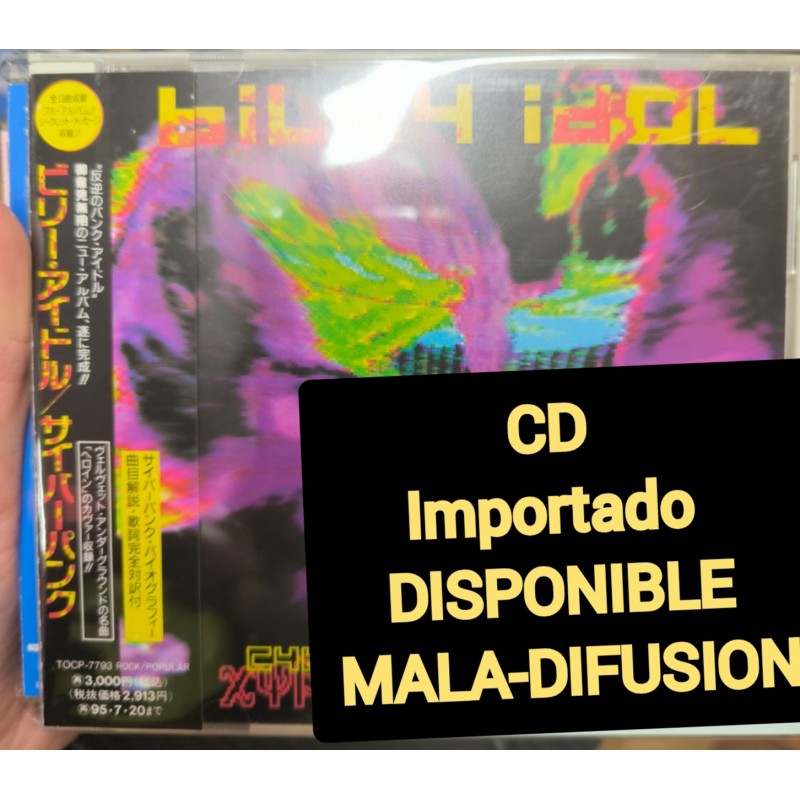 Billy Idol Cyberpunk cd japon japan