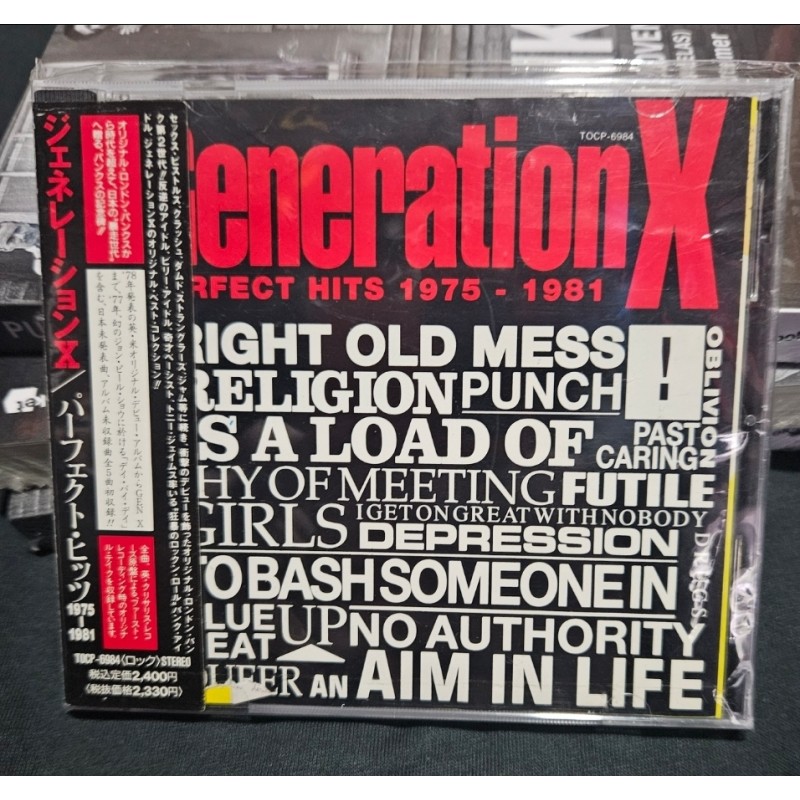 Generation x Perfect Hits 1975-1981 cd japan japon